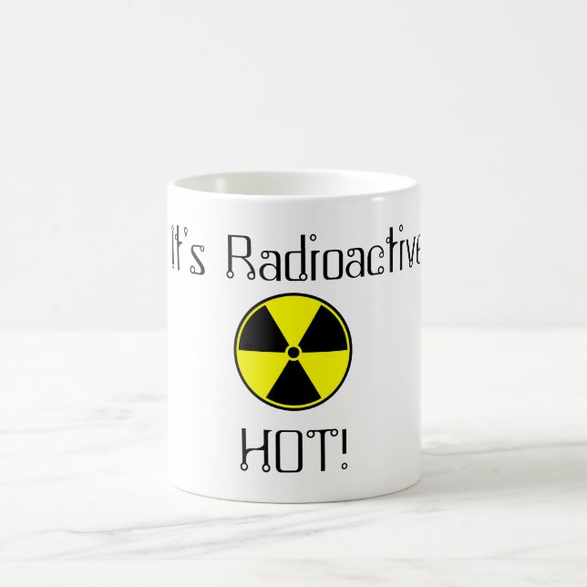Es ist radioaktiv heiß! kaffeetasse (Mittel)