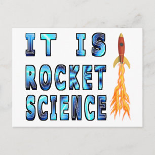 Es ist Raketenwissenschaft Postkarte