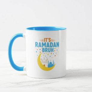 Es ist Ramadan Bruh Muslim Ramadan Mubarak Eid Män Tasse