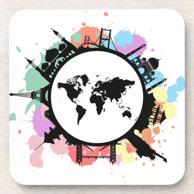 Es ist Reisezeit Untersetzer (Vorderseite)