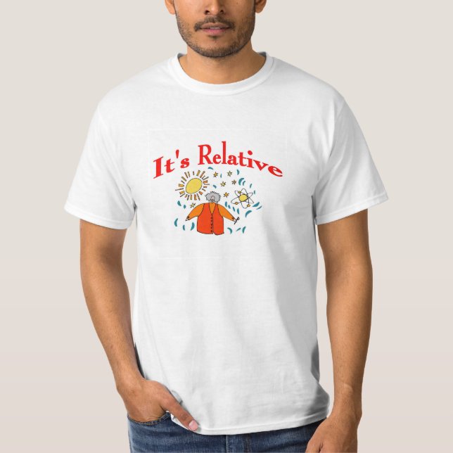 Es ist relativ, Mathematik Space T-Shirt (Vorderseite)