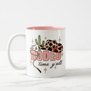 Es ist Rodeo Time Y'all Zweifarbige Tasse