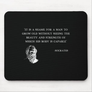 Es ist schade für einen Mann, alte Sokrates zu züc Mousepad