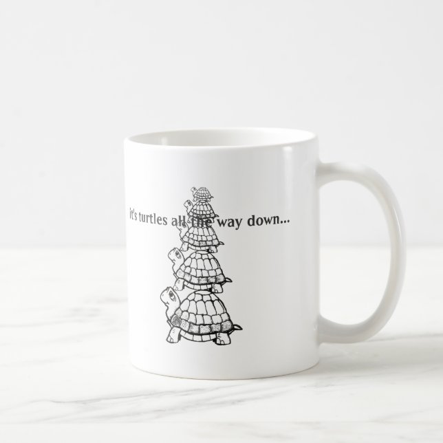 es ist Schildkröten vollständig unten Kaffeetasse (Rechts)