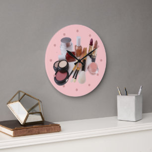 Es ist Schminkzeit irgendwo Große Wanduhr