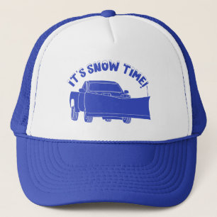 Es ist Schneezeit Schneepflug Grafik Truckerkappe