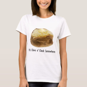 Es ist Schnittlauch o' Clock Irgendwo Lustige Ofen T-Shirt