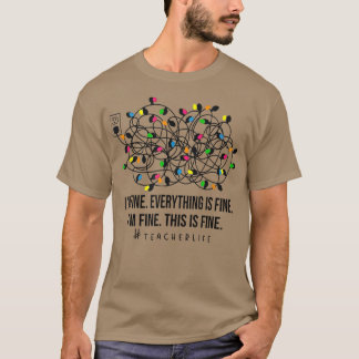 Es ist schön, ich bin schöne Weihnachtslichter Leh T-Shirt