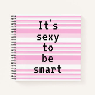 Es ist sexy, intelligent zu sein notizbuch