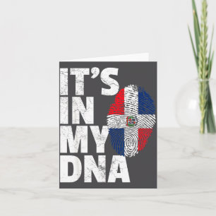 Es ist Shirt-DNA Dominikanische Republik Flagge We Karte