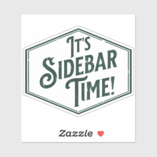 Es ist Sidebar Time Aufkleber