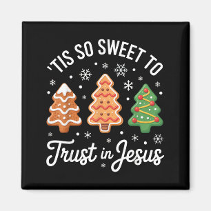 Es ist so süß, auf Jesus zu vertrauen - Festliches Magnet