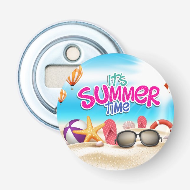 Es ist Sommerzeit Flaschenöffner (Vorderseite)