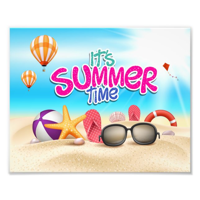 Es ist Sommerzeit Fotodruck (Vorne)