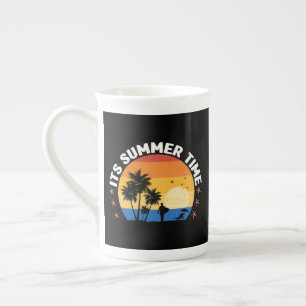 Es ist Sommerzeit Tropical Sunset Design Prozellantasse