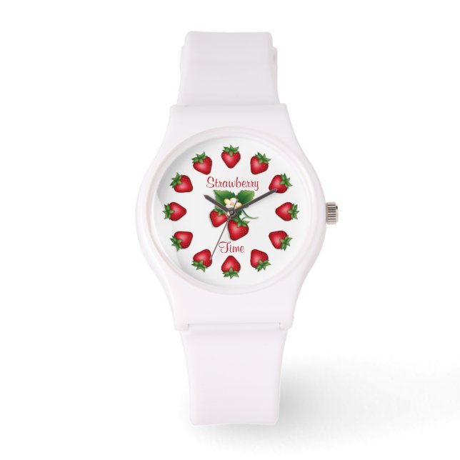 Es ist Spaß Erdbeerzeit Armbanduhr (Vorderseite)