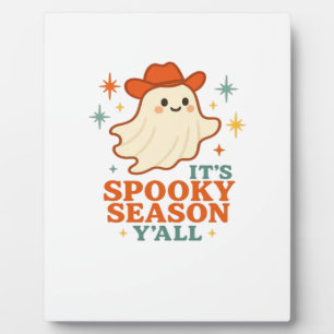 Es ist Spooky Season Y’all Cowboy Boo Fotoplatte