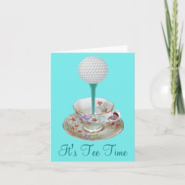 Es ist T-Shirt-Zeit-Golf-Mitteilungskarten, Einladung (Vorderseite)
