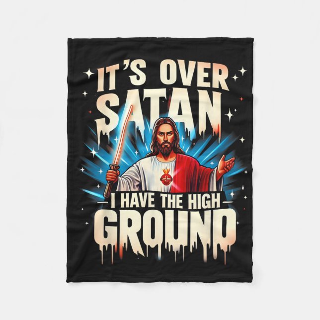 Es ist über Satan, ich habe den hohen Boden glückl Fleecedecke (Vorderseite)