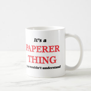 Es ist und Paperer-Ding, man würde es nicht verst Kaffeetasse