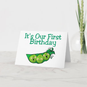 Es ist unser erster Geburtstag (2) Karte