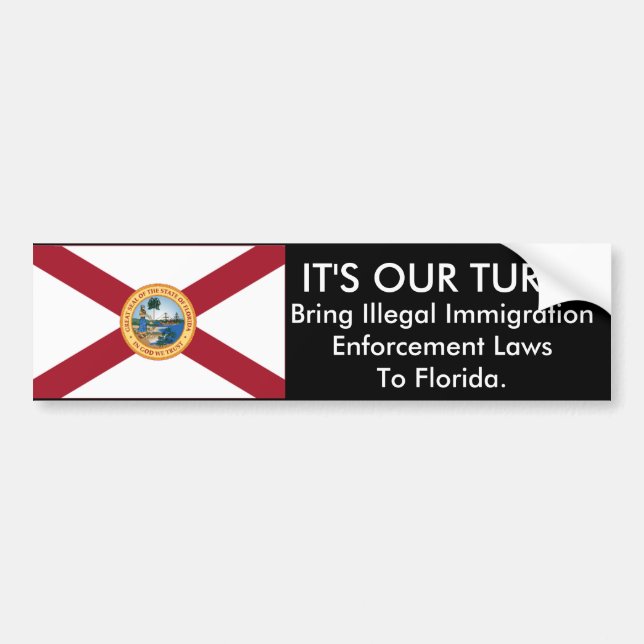 Es ist unsere Drehung, Florida-Autoaufkleber Autoaufkleber (Vorne)