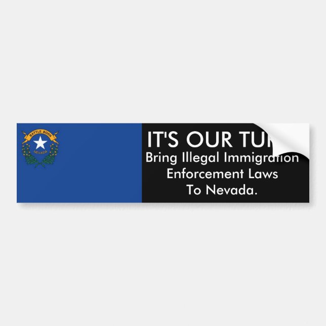 ES ist UNSERE DREHUNG, Nevada-Autoaufkleber Autoaufkleber (Vorne)