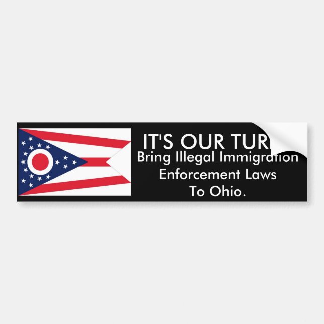 Es ist unsere Drehung, Ohio-Autoaufkleber Autoaufkleber (Vorne)
