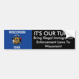 ES ist UNSERE DREHUNG, Wisconsin-Autoaufkleber Autoaufkleber