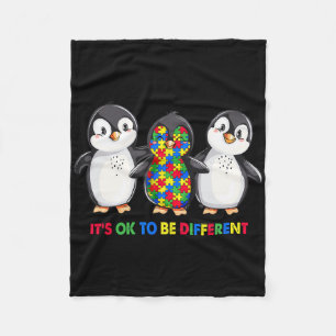 Es ist unumgänglich, ein anderes Pinguin-Autismus- Fleecedecke