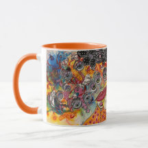 "Es ist viel zu voll hier!" Tasse von Getränken
