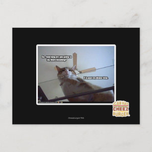 Es ist vorbei an meinem Abendessen Postkarte