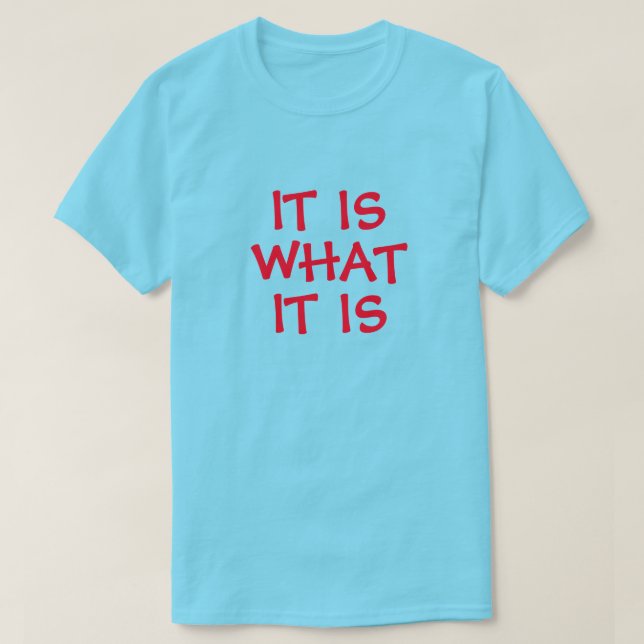 ES IST, WAS ES IST - T-Shirt (Design vorne)