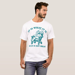 Es ist, was es ist, und es ist nicht groß Poodle T-Shirt