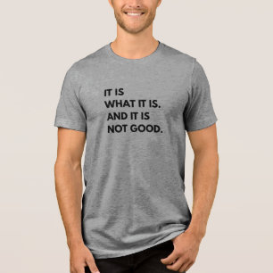 Es Ist Was Es Ist... Und Es Ist Nicht Gut T-Shirt Tri-Blend Shirt