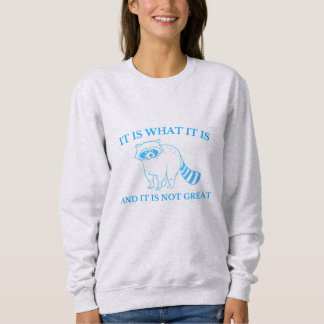 Es ist, was es ist, und es ist nicht toll Zeichnen Sweatshirt