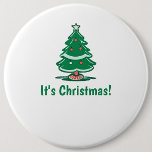 Es ist Weihnachtsknopf Button