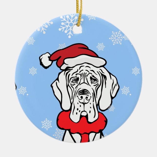 Es ist Weihnachtszeit Keramik Ornament (Vorne)