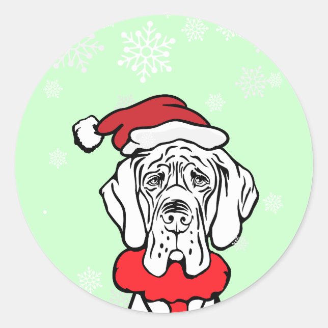 Es ist Weihnachtszeit Runder Aufkleber (Vorderseite)