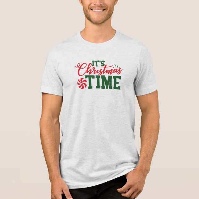 Es ist Weihnachtszeit Tri-Blend Shirt (Vorderseite)