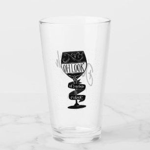 Es ist Weinuhr Glas