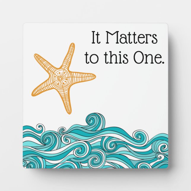 Es ist wichtig für diesen einen Starfish Fotoplatte (Vorderseite)