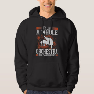 Es ist wie ein ganzes Orchester, das Klavier für m Hoodie