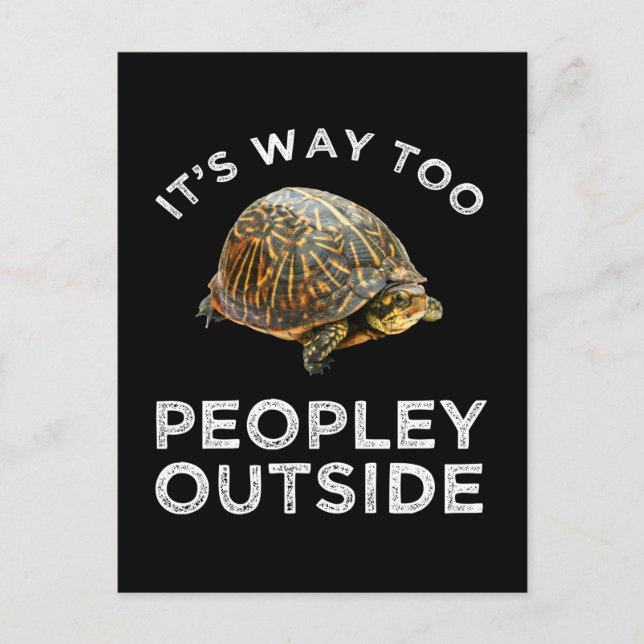 Es ist wie zu Menschen draußen Postkarte (Vorderseite)