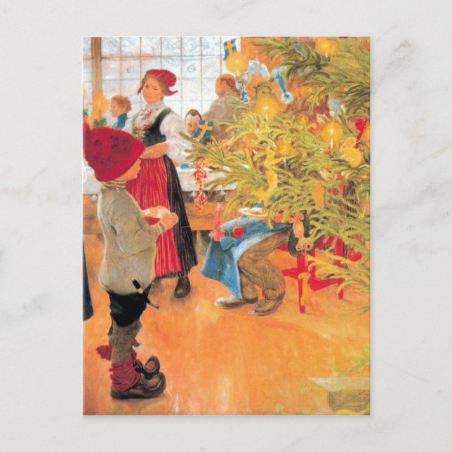Es ist wieder Weihnachten - Junge, der Bäume betra (Vorderseite)