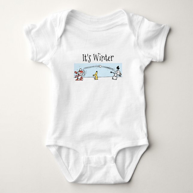 Es ist Winter Baby Bodysuit Baby Strampler (Vorderseite)