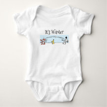 Es ist Winter Baby Bodysuit