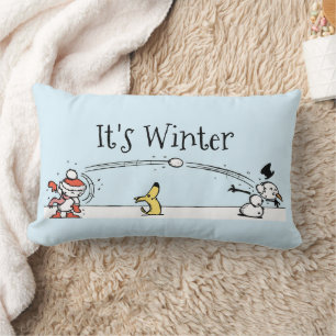 Es ist Winter Lendenkissen