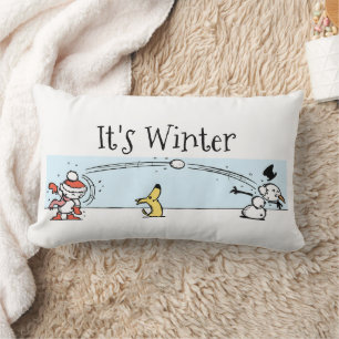 Es ist Winter Lendenkissen