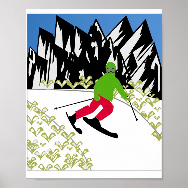 ES IST WINTER - MEINER MEINUNG NACH SKIEN. POSTER (Vorne)